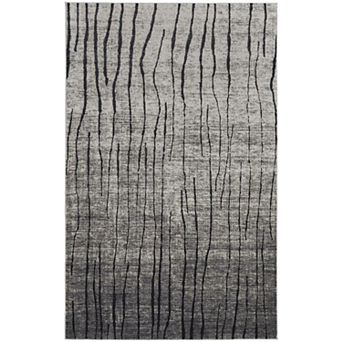 HomeRoots Rectangle Abstract Polypropylene Area Rug