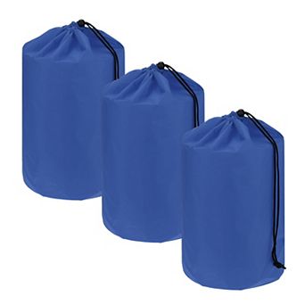 3 Pack Portable Drawstring Ditty Bags with Toggle Cinch Closure Outdoor Backpacking Storage Pouches