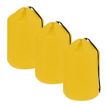 3 Pack Portable Drawstring Ditty Bags with Toggle Cinch Closure Outdoor Backpacking Storage Pouches