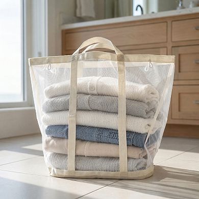 13.8x8.7 inch 1 Pcs Collapsible Laundry Basket, Lightweight Laundry Hamper with Handles