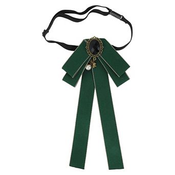 1 pc Women Adjustable Vintage Pre-Tied Bow Tie Brooch Pin