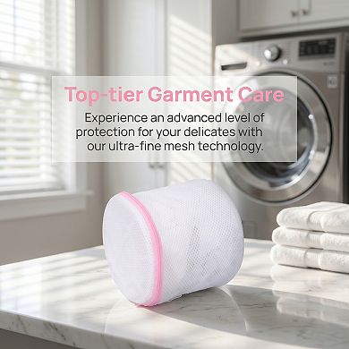 3 Pcs Mesh Laundry Bags, Durable Zipper Closure Laundry Bag for Delicates, Protect Garments Mesh Bag