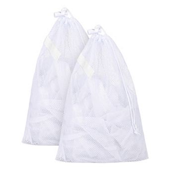 2 Pack Laundry Bags, Durable Drawstring Closure Laundry Bag for Delicates, Protect Garments Mesh Bag