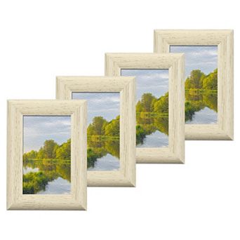 2.95 x 4.21 x 1.18 Inch Wooden Photo Frame, Wooden Photo Frame 4 pc