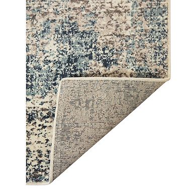 HomeRoots Rectangle Abstract Polypropylene Area Rug