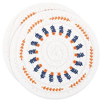 Round Pot Holders Heat Resistant Trivets Non Slip Hot Pads 2 pc 4.7in