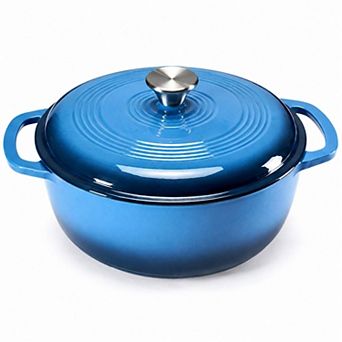 YIORTWO 6-qt Enameled Cast Iron Dutch Oven with Lid for Bread Baking and Slow Cooking