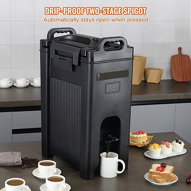 YIORTWO 5 Gallon Insulated Beverage Dispenser Hot and Cold Drink Server with Spigot