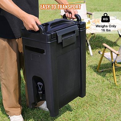 YIORTWO 5 Gallon Insulated Beverage Dispenser Hot and Cold Drink Server with Spigot