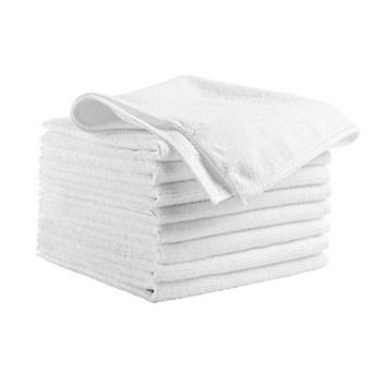 YIORTWO 50 Pack Microfiber Cleaning Cloths 12 x 12 inch Lint Free Cleaning Towels