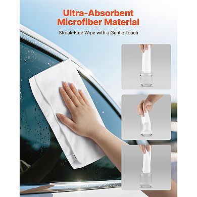 YIORTWO 50 Pack Microfiber Cleaning Cloths 12 x 12 inch Lint Free Cleaning Towels