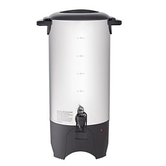 YIORTWO Commercial Coffee Urn 50 cup Stainless Steel Hot Beverage Dispenser for Events