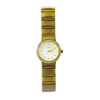 Elgin Women's 23mm Gold Tone Simulated Crystal Analog Watch - EG17006G