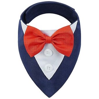 Pawfect Style Reversible Cotton Dog Bandana, Washable Scarf for Small Medium Large Dogs