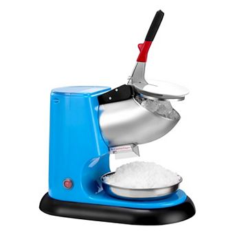 YIORTWO Commercial Ice Crusher Machine 220LBS/H Electric Snow Cone Maker for Home Kitchen Bar Party