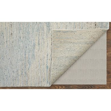 HomeRoots Rectangle Abstract Wool Blend Area Rug