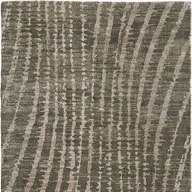 HomeRoots Rectangle Abstract Polypropylene Blend Area Rug