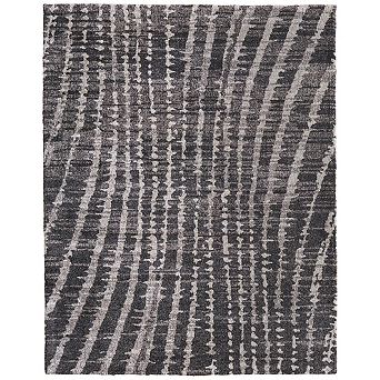 HomeRoots Rectangle Abstract Polypropylene Blend Area Rug
