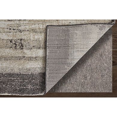 HomeRoots Rectangle Abstract Polypropylene Blend Area Rug