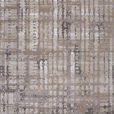 HomeRoots Rectangle Abstract Polypropylene Blend Area Rug