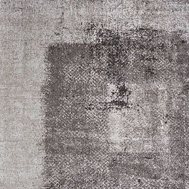 HomeRoots Rectangle Abstract Polypropylene Blend Area Rug