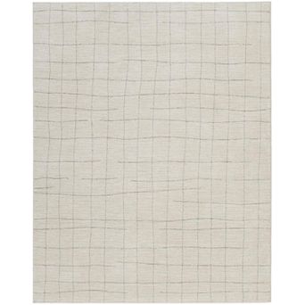 HomeRoots Rectangle Abstract Polypropylene, Polyester Area Rug