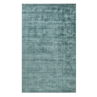HomeRoots Rectangle Abstract Viscose Area Rug