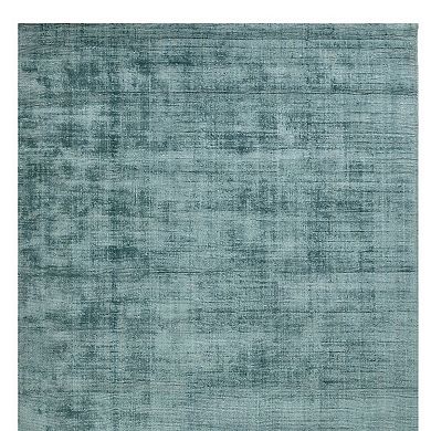 HomeRoots Rectangle Abstract Viscose Area Rug