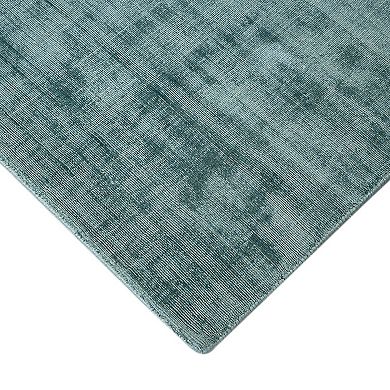 HomeRoots Rectangle Abstract Viscose Area Rug