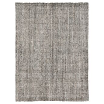HomeRoots Rectangle Abstract Wool Area Rug