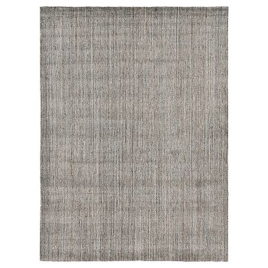 HomeRoots Rectangle Abstract Wool Area Rug