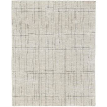 HomeRoots Rectangle Abstract Polypropylene, Polyester Area Rug