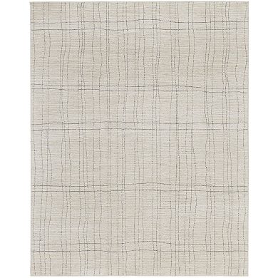HomeRoots Rectangle Abstract Polypropylene, Polyester Area Rug