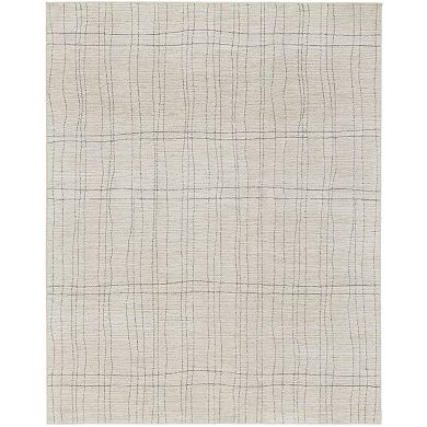 HomeRoots Rectangle Abstract Polypropylene, Polyester Area Rug