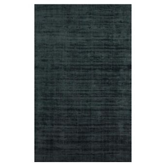 HomeRoots Rectangle Abstract Viscose Area Rug
