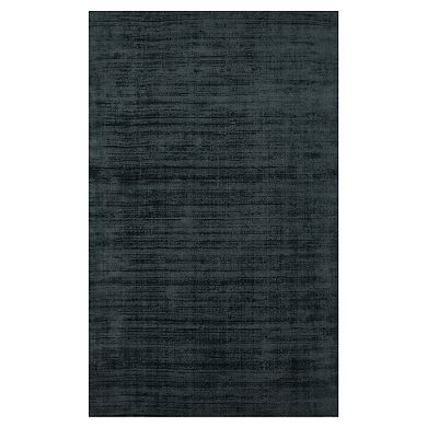 HomeRoots Rectangle Abstract Viscose Area Rug