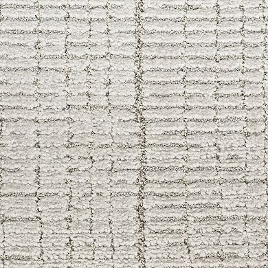 HomeRoots Rectangle Abstract Polypropylene, Polyester Area Rug