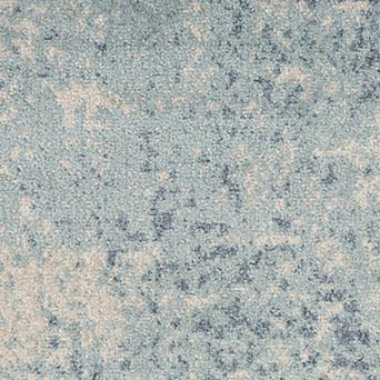 HomeRoots Rectangle Abstract Polyester Area Rug