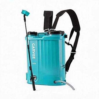 2.64 Gallon Blue Backpack Sprayer 0-65PSI Adjustable Pressure 5 Nozzles