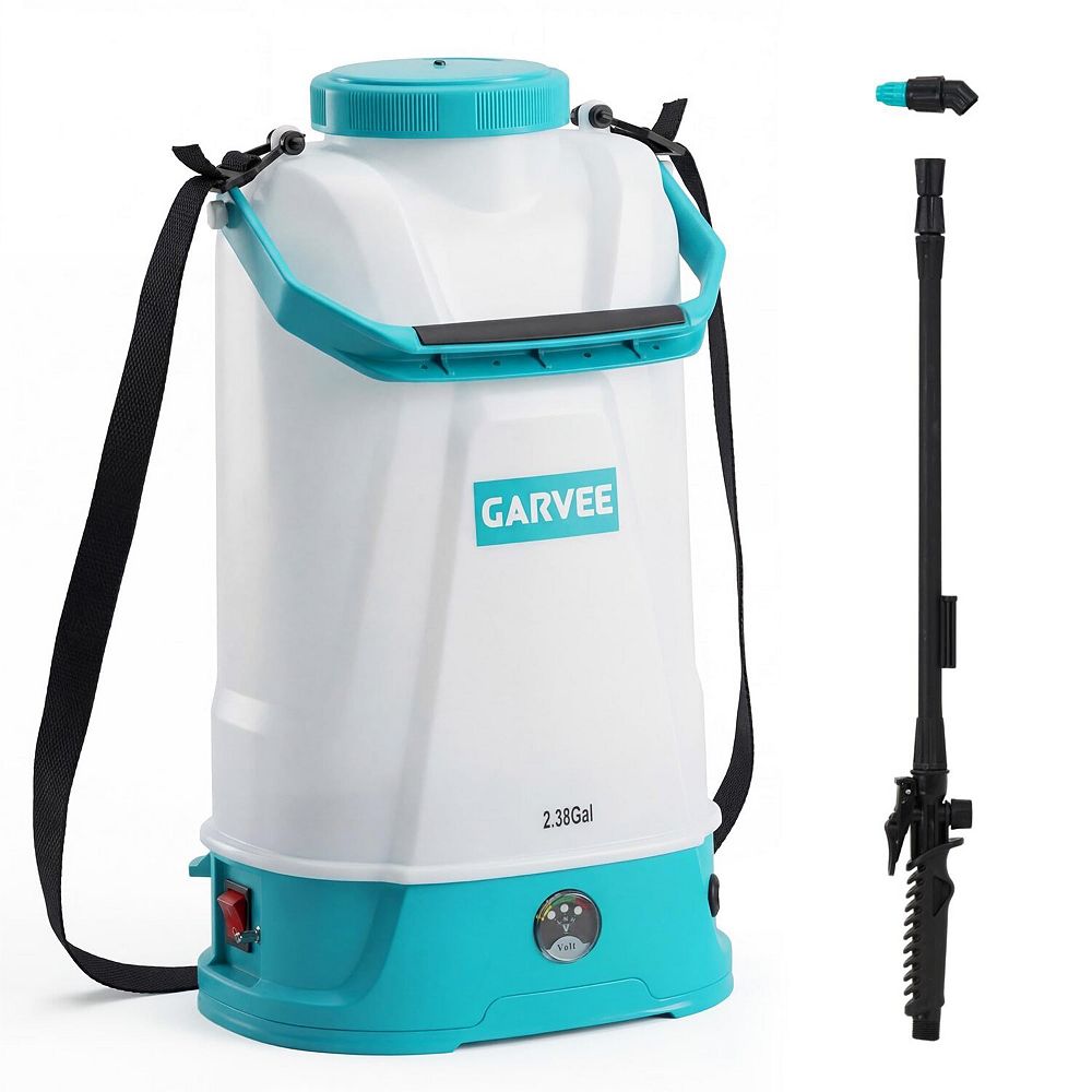 2.38 Gallon 12V Electric Sprayer 0-60PSI Adjustable Pressure with
