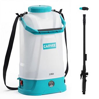 2.38 Gallon 12V Electric Sprayer 0-60PSI Adjustable Pressure with Shoulder Strap