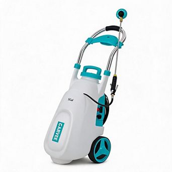 5.3 Gallon Wheeled Battery Sprayer 90PSI Adjustable Pressure 6 Nozzles 2 Wands