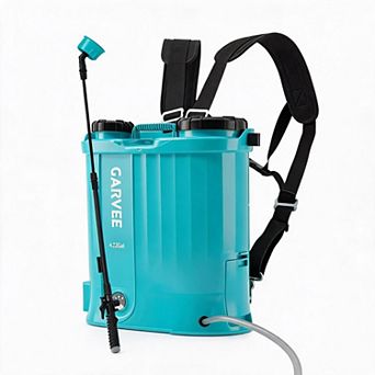 4.23 Gallon Blue Backpack Sprayer 0-65PSI Adjustable Pressure with 5 Nozzles