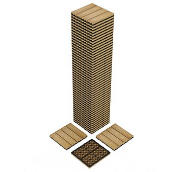 12x12 Inch Interlocking Composite Deck Tiles All Weather Flooring