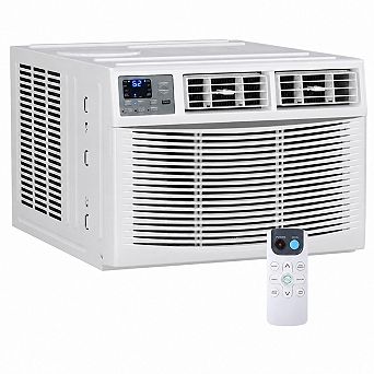 8000 BTU Window Air Conditioner with Heater, 4-in-1, WiFi Smart Control