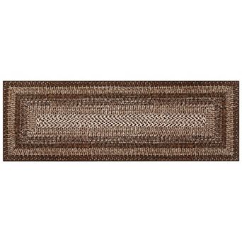Braided Pattern Machine Washable Area Rug Soft Non-Slip Non-Shedding Stain & Wear Resistant Carpet