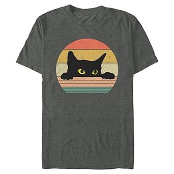 Men's Kitty Peeking Graphic Tee