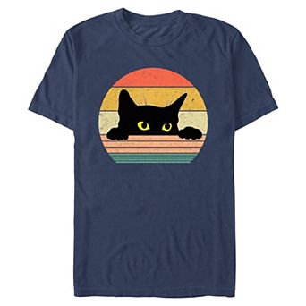Men's Kitty Peeking Graphic Tee