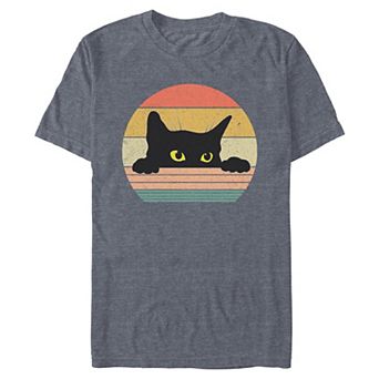 Men's Kitty Peeking Graphic Tee