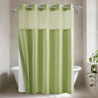 Awesome Home Embossed Shower Curtain & Snap-in Liner